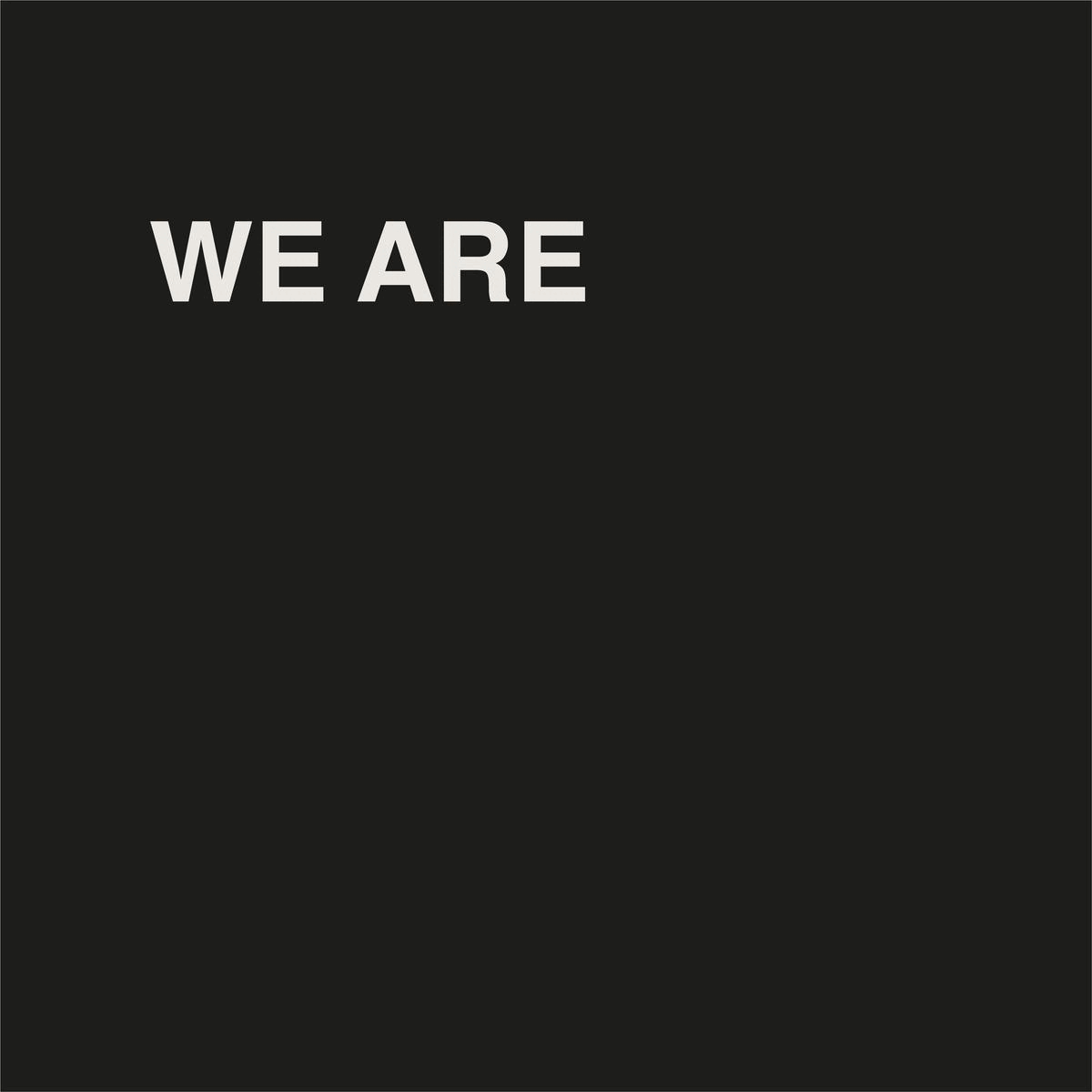 image animée conception message graphique et inspirant pour tote bag noir en toile, We are happy, unique, funny, creative, human, Allmemberz