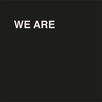 image animée conception message graphique et inspirant pour tote bag noir en toile, We are happy, unique, funny, creative, human, Allmemberz